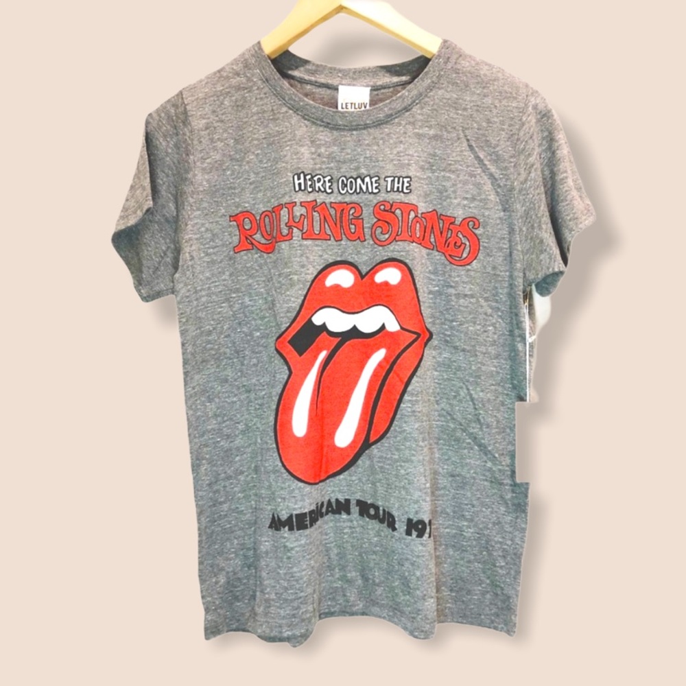 COPY- Anthropologie LETLUV Rolling Stones band tee